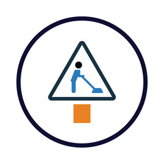 under construction, road sign, under construction sign icon