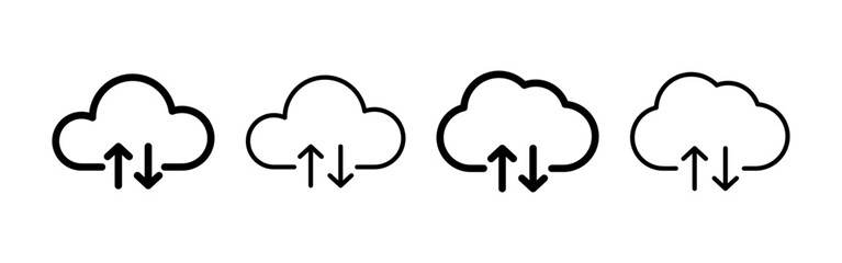 Cloud icon vector for web and mobile app. cloud sign and symbol