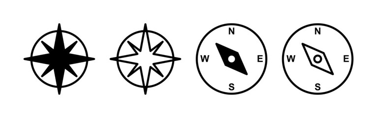 Compass icon vector for web and mobile app. arrow compass icon sign and symbol