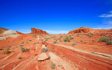Landscape with Gibraltar Rock - Valley of Fire State Park, Nevada
