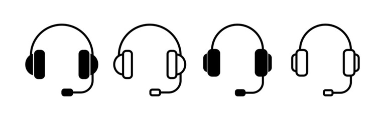 Headphone icon vector for web and mobile app. headphone sign and symbol