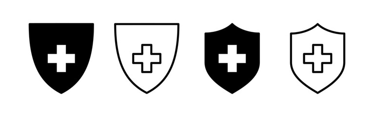 Health insurance icon vector for web and mobile app. Insurance document sign and symbol