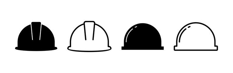 Helmet icon vector for web and mobile app. Motorcycle helmet sign and symbol. Construction helmet icon. Safety helmet