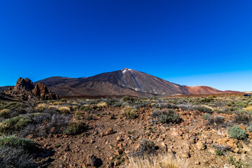 Paisaje en el Parque Nacional del Teide.