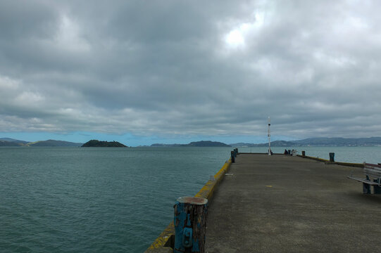 pier in the sea - Powered by Adobe