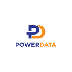 Power Data Logo Symbols Modern