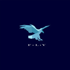 eagle dove bird fly illustration logo icon symbol inspiration