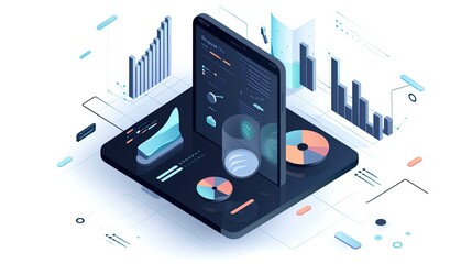 Data-Driven Insights: Visualizing the Power of Analytics in Business and Technology in 8K created with generative ai technology