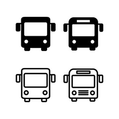 Bus icon vector illustration. bus sign and symbol. transport symbol