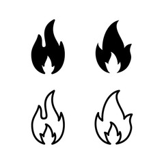 Fire icon vector illustration. fire sign and symbol