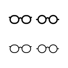 Glasses icon vector illustration. Glasses sign and symbol