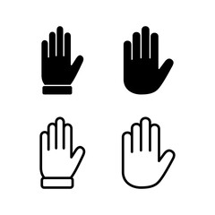 Hand icon vector illustration. hand sign and symbol. hand gesture