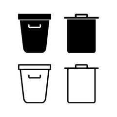 Trash icon vector illustration. trash can icon. delete sign and symbol.