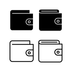 Wallet icon vector illustration. wallet sign and symbol