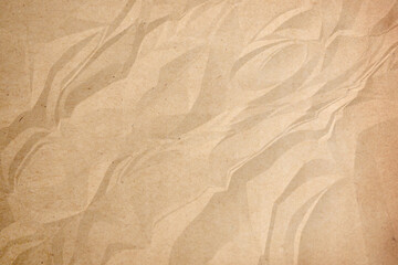 Fototapeta na wymiar crumpled brown paper background close up