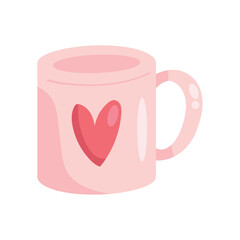 mug with heart love