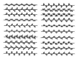 Border Pages Rules Ethnic Hand Drawn