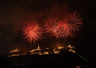 Fireworks festival at Phra Nakorn Khiri (Khaowang)
