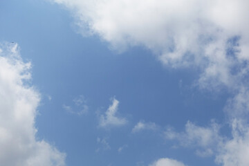 A texture blue sky with white cloud