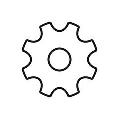 Editable Icon of Cogwheel , Vector illustration isolated on white background. using for Presentation, website or mobile app