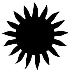 black and white of icon shape