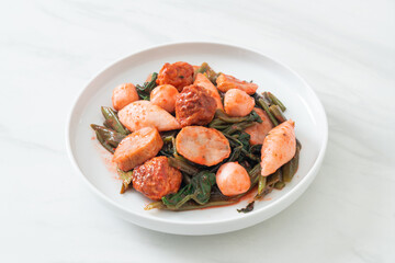  Stir Fried Fish Balls with Yentafo Sauce