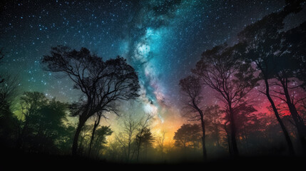 Fototapeta na wymiar beautiful night sky 