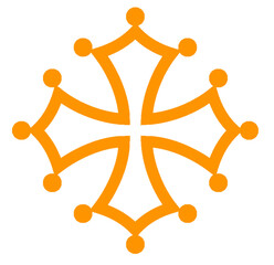 Occitanie flag. Occitanie is a region in the South West of France