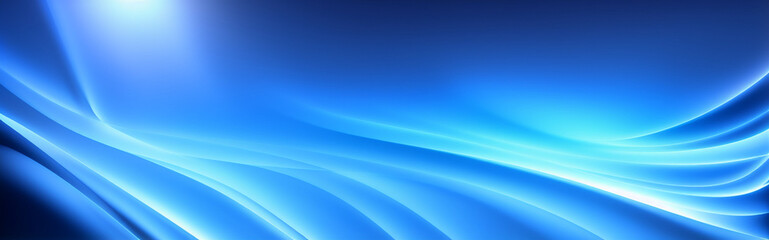 Naklejka premium Illustration of a blue abstract background with flowing lines and curves created with Generative AI technology