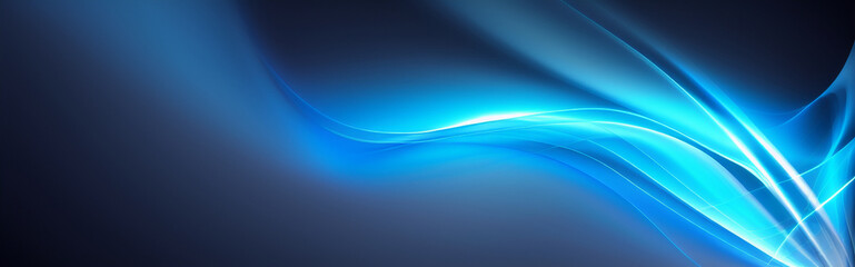 Fototapeta premium Illustration of a blue abstract background with flowing lines and curves created with Generative AI technology