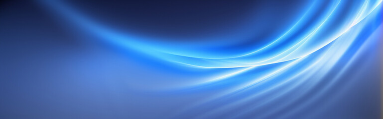 Naklejka premium Illustration of a blue abstract background with flowing lines and curves created with Generative AI technology