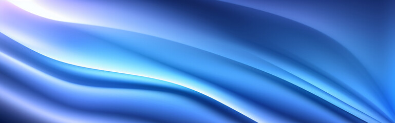 Obraz premium Illustration of a blue abstract background with flowing lines and curves created with Generative AI technology