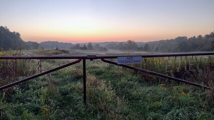 railway in the morning