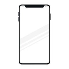 blank clipboard isolated on white. phone on white. smartphone