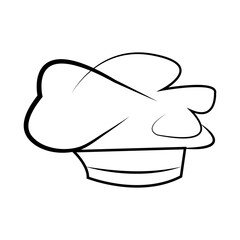A CHEF'S HAT  icon design template vector
