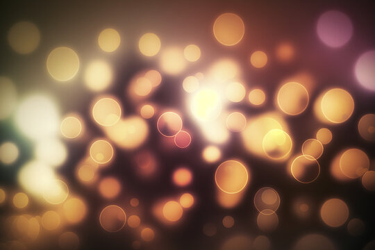 Defocused background, Colorful soft bokeh, blurred lights