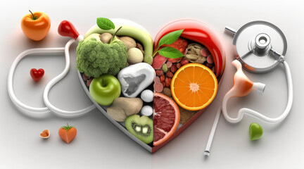 World Health Day is a global health awareness day celebrated every year on 7th April. World Health Day, World Health Organization, Healthcare And Medicine, Healthy Lifestyle, Heart Shape, Generate Ai