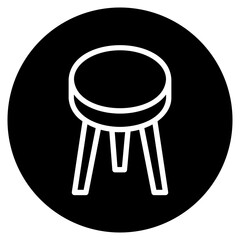 chair glyph icon