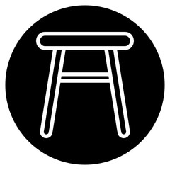 chair glyph icon