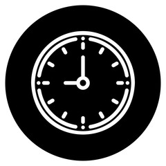 clock glyph icon