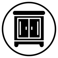 chest of drawers glyph icon
