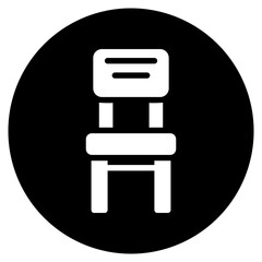 chair glyph icon