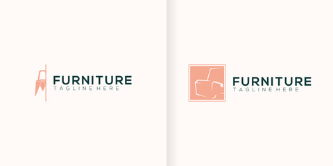 minimalist furniture logo design style