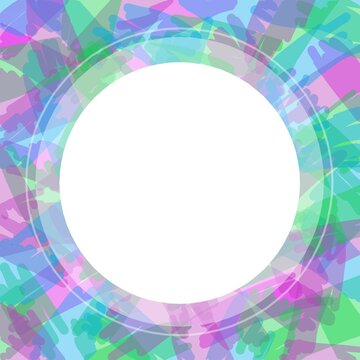 Colored background with white circles