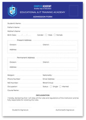 Registration from template design