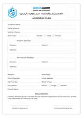Registration from template design