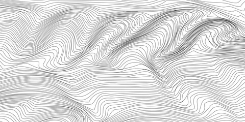 Abstract wavy artistic template. Wave Stripe vector Background	
