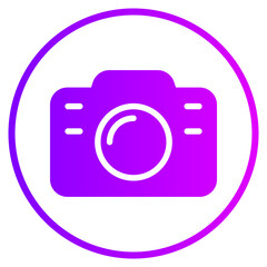 photo camera gradient icon