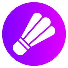 shuttlecock gradient icon