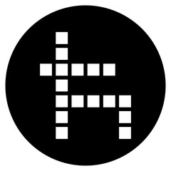 crossword glyph icon